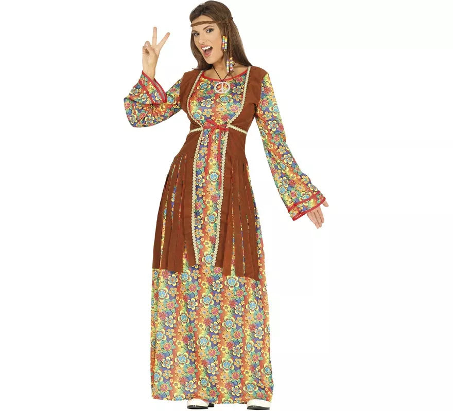 Translation missing: es.Disfraz de Hippie vestido largo para mujer