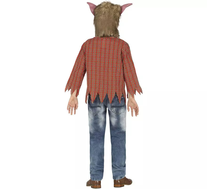 Translation missing: es.Disfraz de Hombre Lobo con colmillos para niño