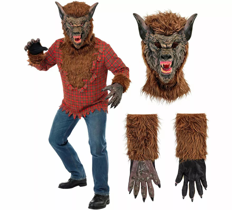 Translation missing: es.Disfraz de Hombre Lobo con Máscara para hombre
