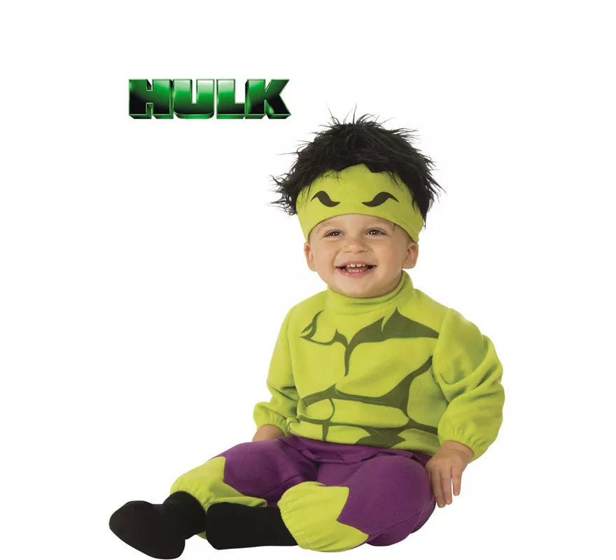 Translation missing: es.Disfraz de Hulk con gorro para bebé