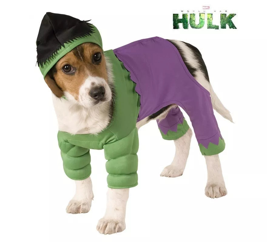 Translation missing: es.Disfraz de Hulk con gorro para perro
