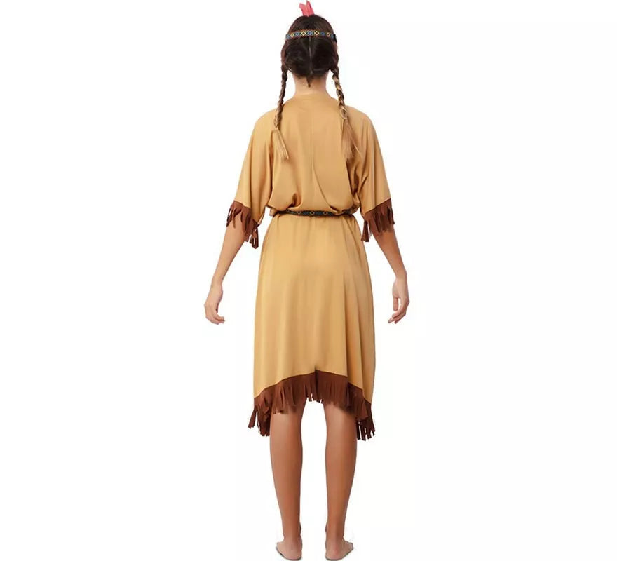 Translation missing: es.Disfraz de India Apache en vestido con tocado para mujer