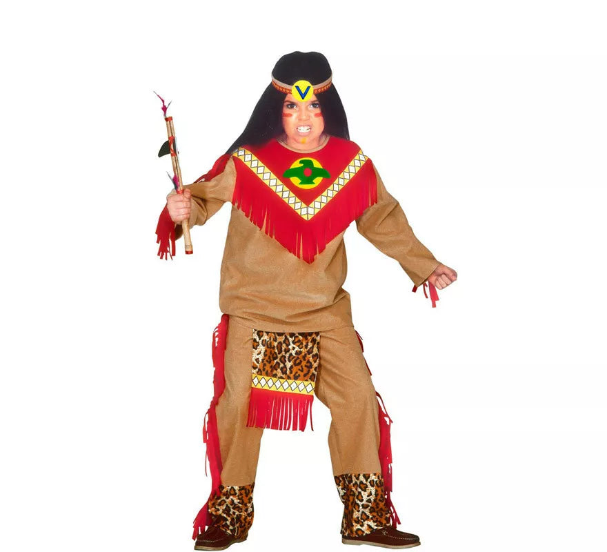 Translation missing: es.Disfraz de Indio Toro Furioso Cherokee para niño