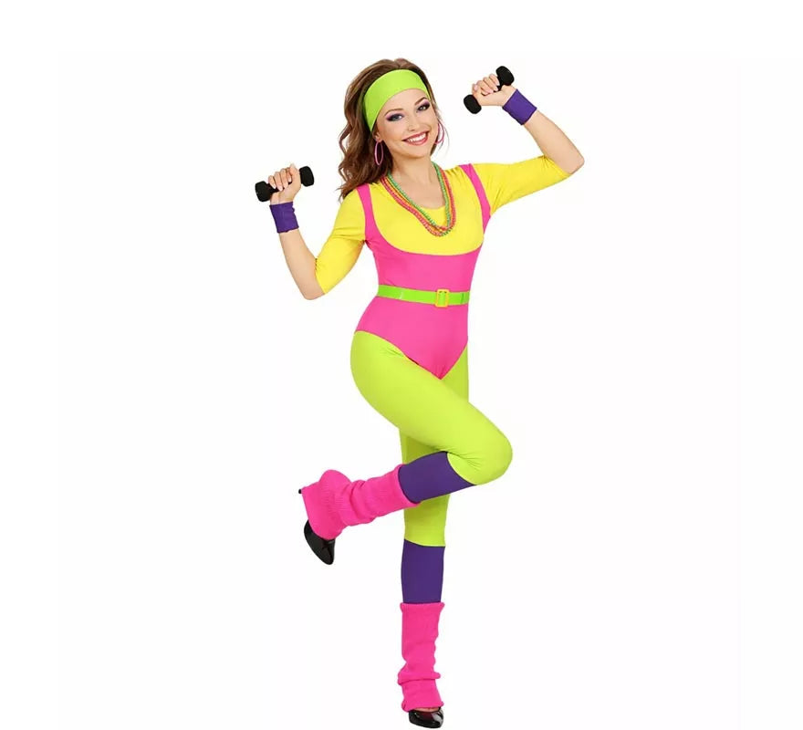 Translation missing: es.Disfraz de Instructora de Aerobics Años 80 para mujer