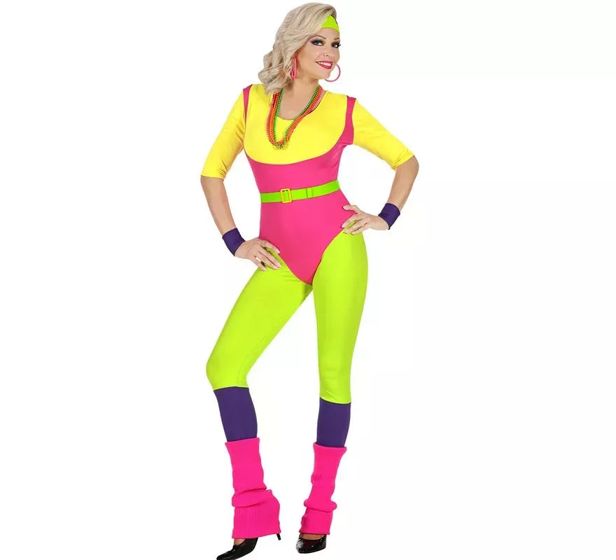 Translation missing: es.Disfraz de Instructora de Aerobics Años 80 para mujer