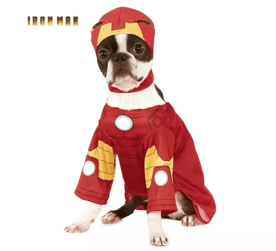 Translation missing: es.Disfraz de Iron Man con gorro para perro