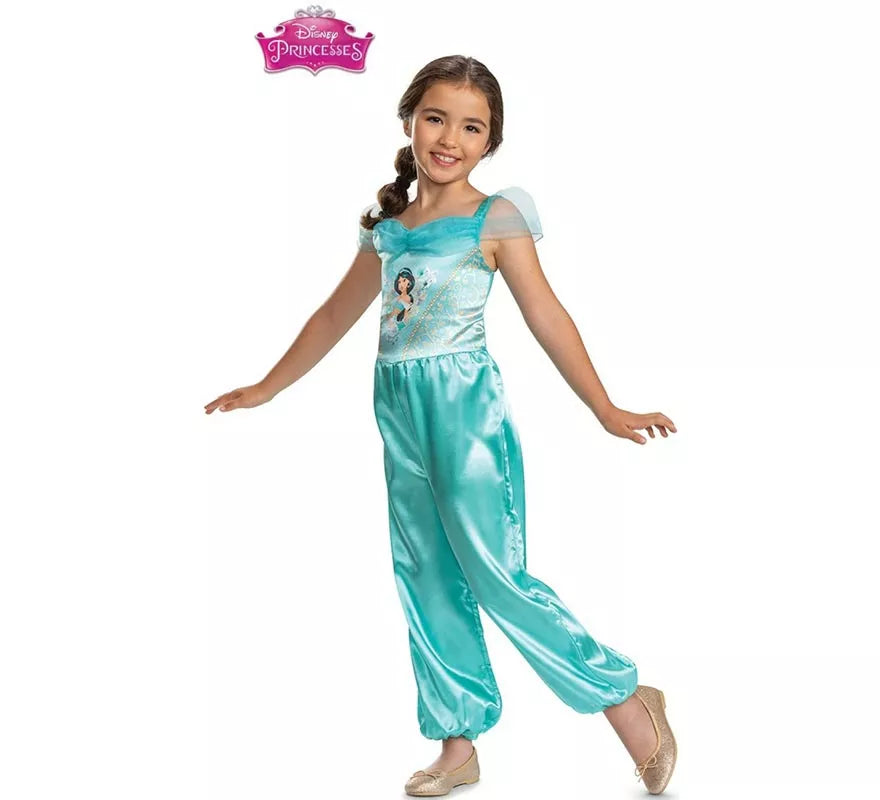 Translation missing: es.Disfraz de Jasmin traje azul clásico para niña
