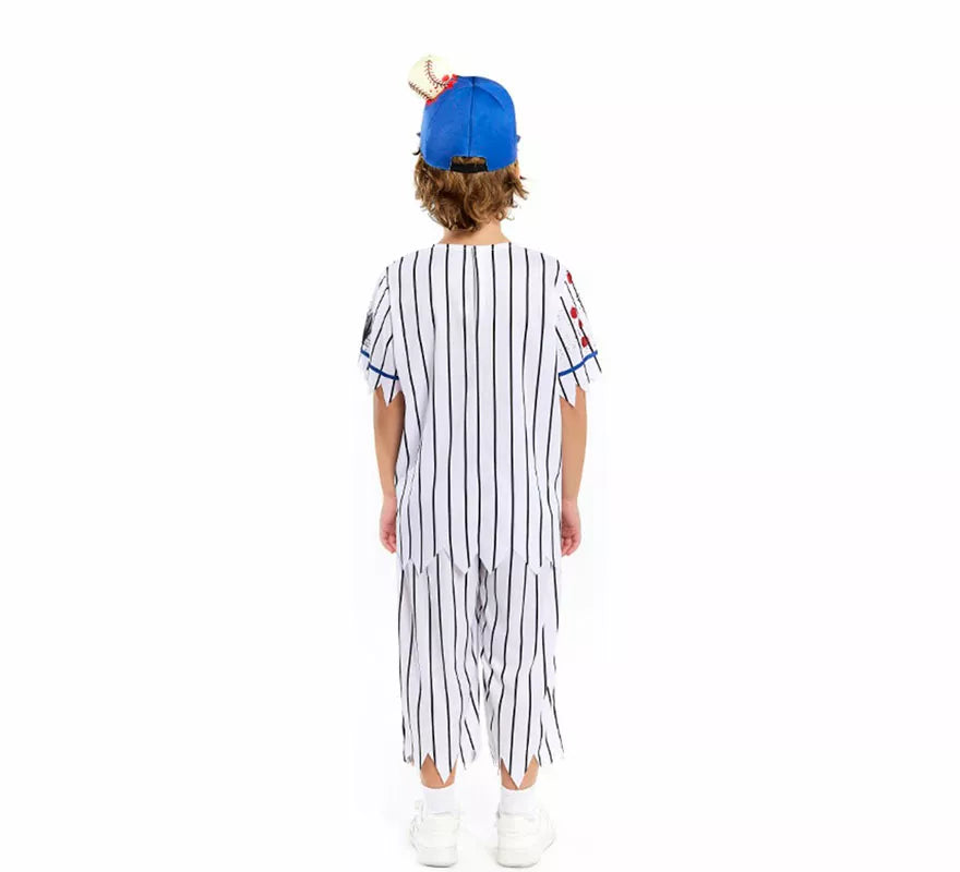 Translation missing: es.Disfraz de Jugador de Béisbol Zombie para niño
