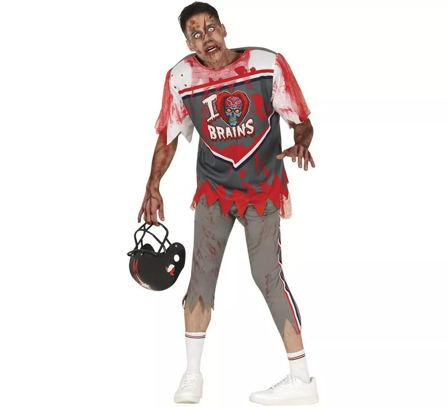 Translation missing: es.Disfraz de Jugador de Rugby Zombie para hombre
