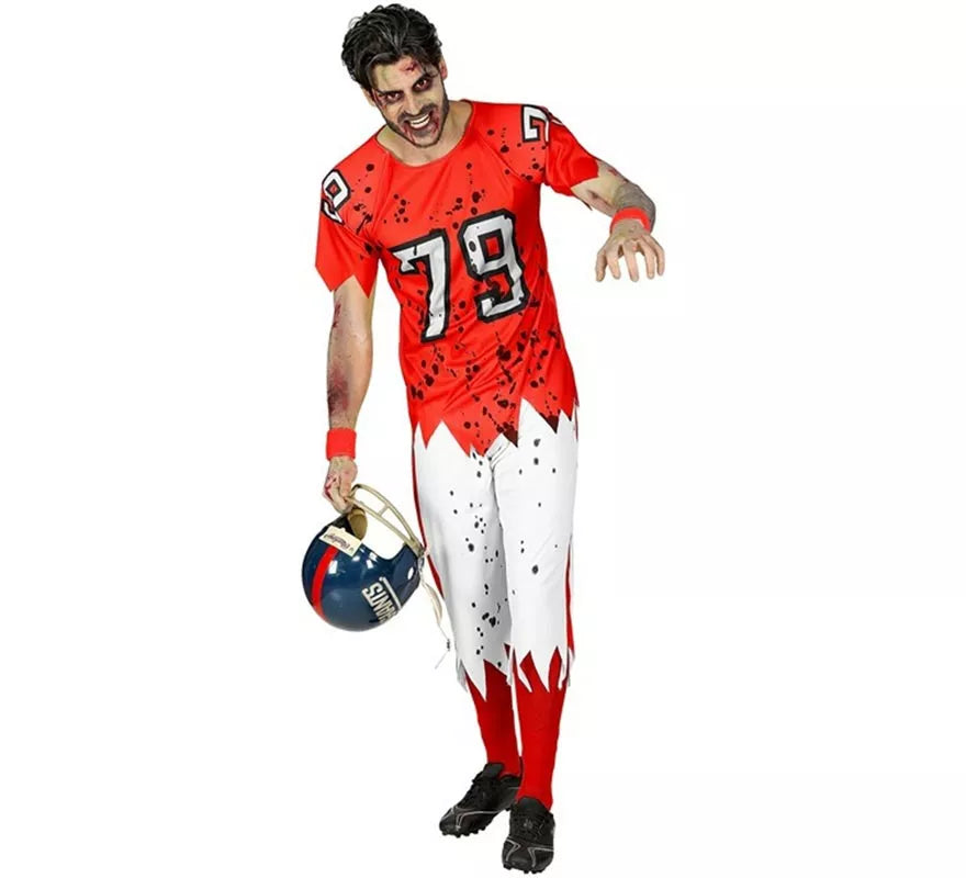 Translation missing: es.Disfraz de Jugador de Rugby Zombie para hombre
