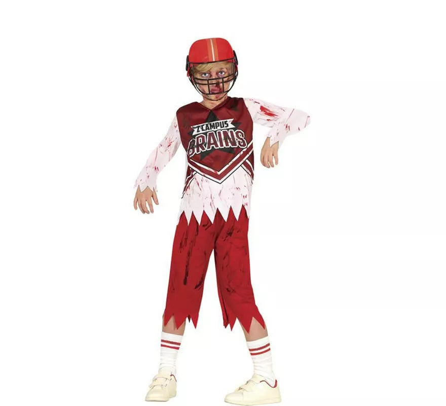 Translation missing: es.Disfraz de Jugador de Rugby Zombie para niño