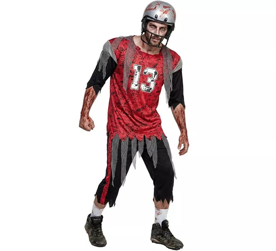 Translation missing: es.Disfraz de Jugador Fútbol Americano Zombie para hombre