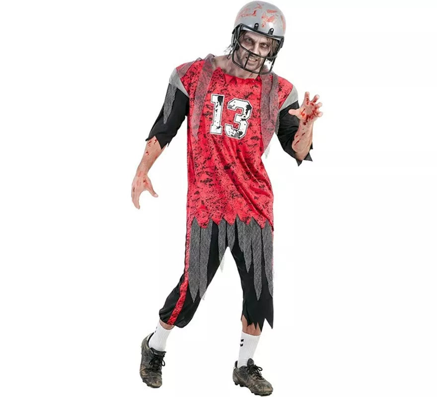 Translation missing: es.Disfraz de Jugador Fútbol Americano Zombie para hombre
