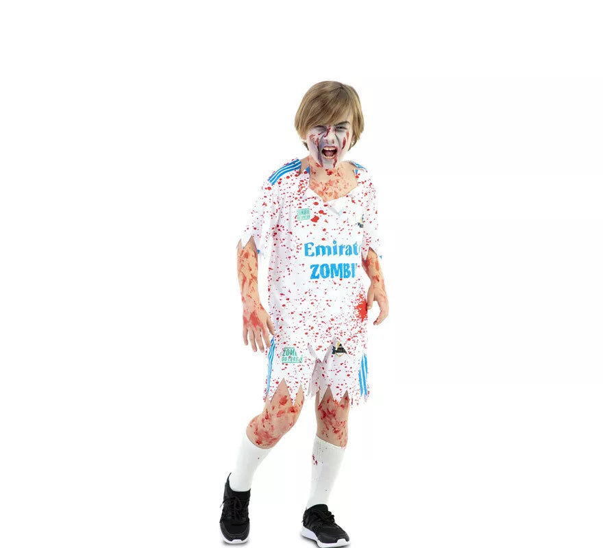 Disfraz de Jugador Fútbol Zombie para niño - Talla 5-6A por 16,99 €