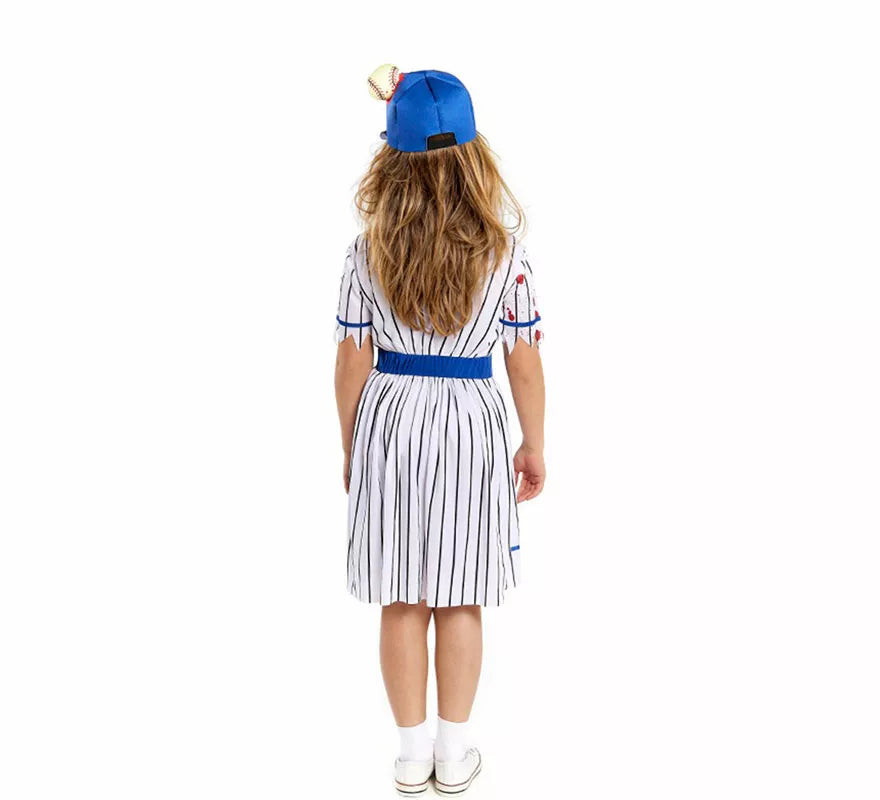 Translation missing: es.Disfraz de Jugadora de Béisbol Zombie para niña