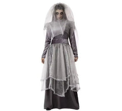 Disfraz de La Llorona gris para mujer