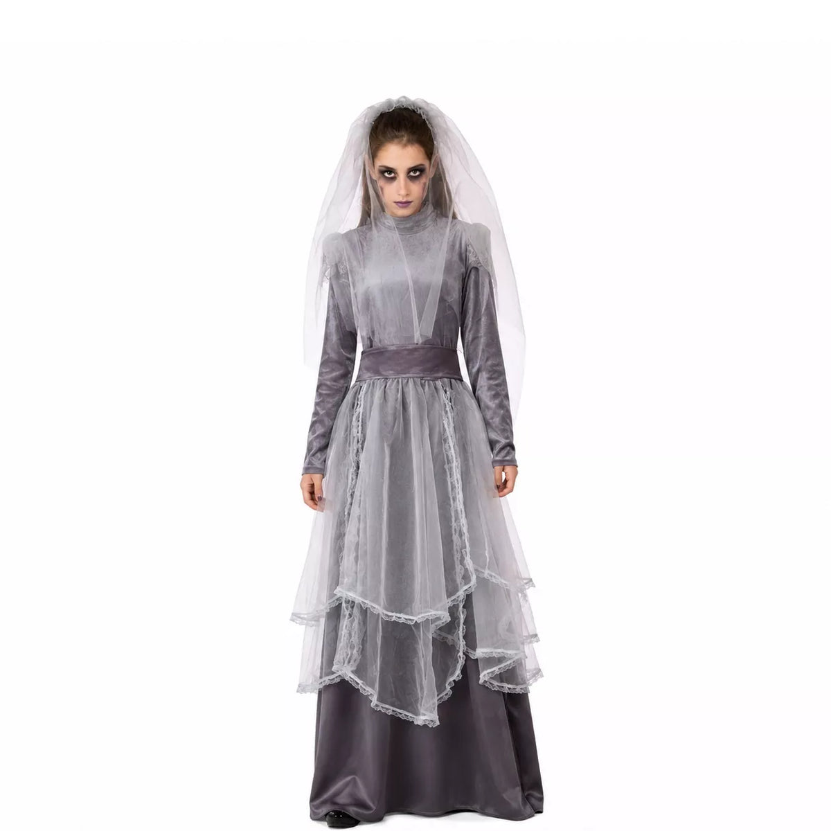 Translation missing: es.Disfraz de La Llorona gris para mujer