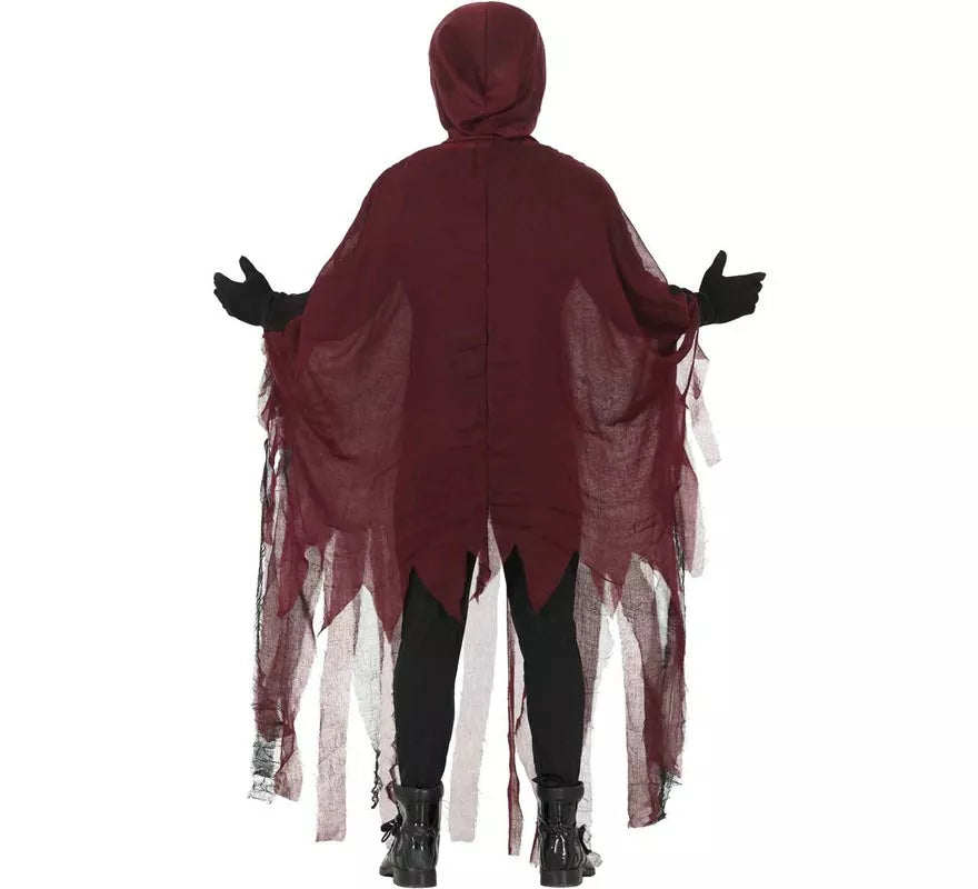 Translation missing: es.Disfraz de La Muerte Mística rojo para adulto