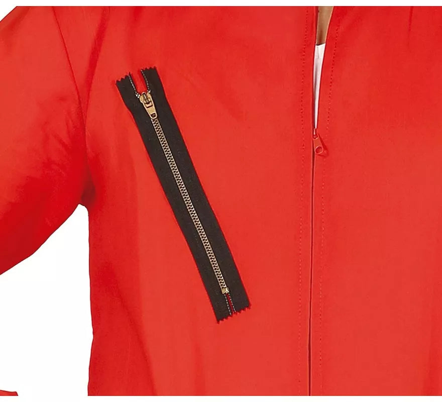 Translation missing: es.Disfraz de Ladrón de Bancos con mono Rojo para hombre
