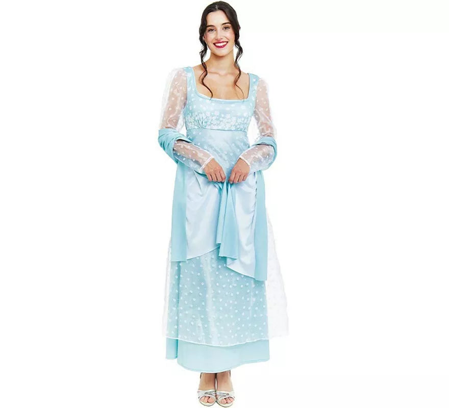 Translation missing: es.Disfraz de Lady Inglesa azul celeste para mujer