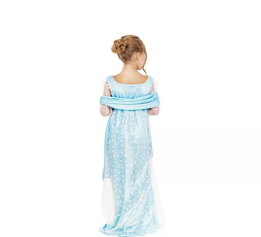 Translation missing: es.Disfraz de Lady Inglesa azul celeste para niña