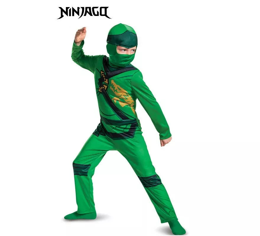 Disfraz de Lego Ninjago Lloyd verde para niño
