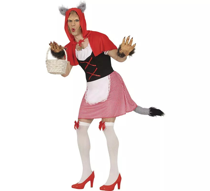 Translation missing: es.Disfraz de Lobo de Caperucita Roja para hombre