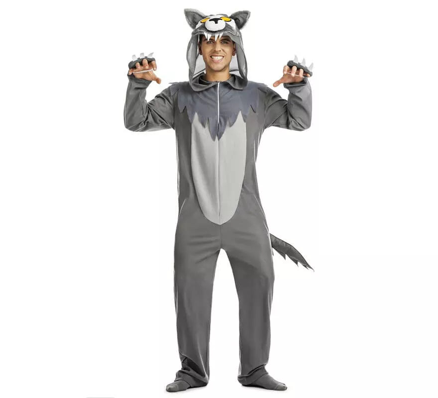 Translation missing: es.Disfraz de Lobo Gris para hombre