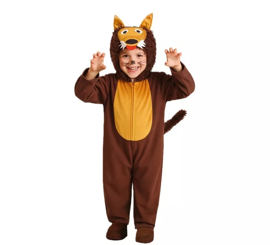 Translation missing: es.Disfraz de Lobo Marrón para Niño