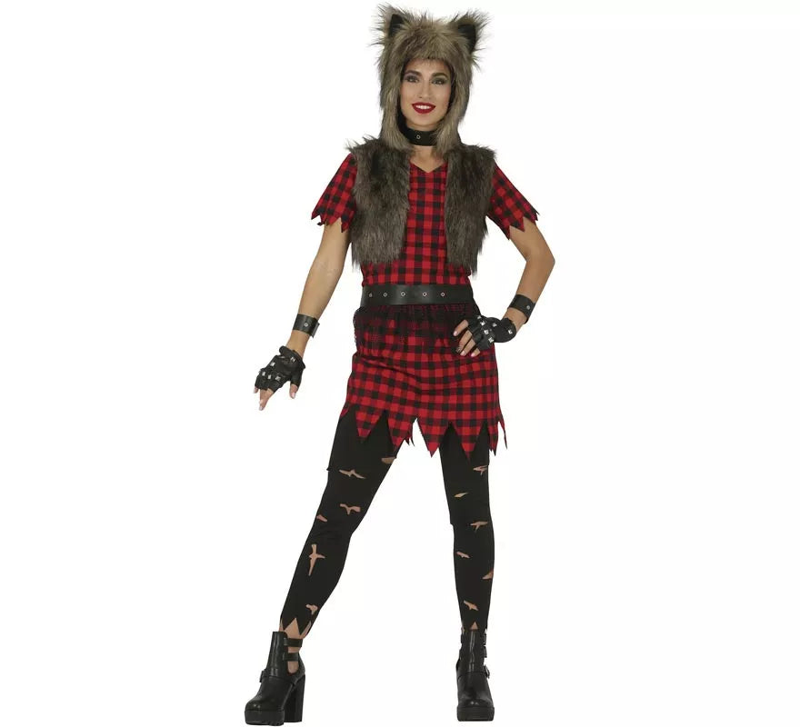 Translation missing: es.Disfraz de Lobo Rebelde para mujer