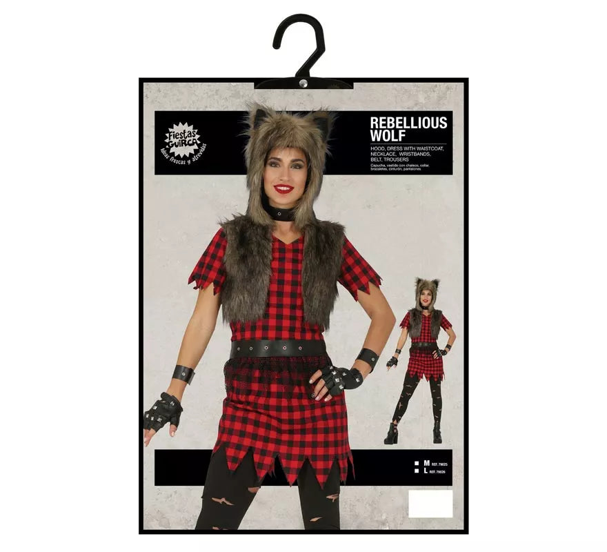 Translation missing: es.Disfraz de Lobo Rebelde para mujer