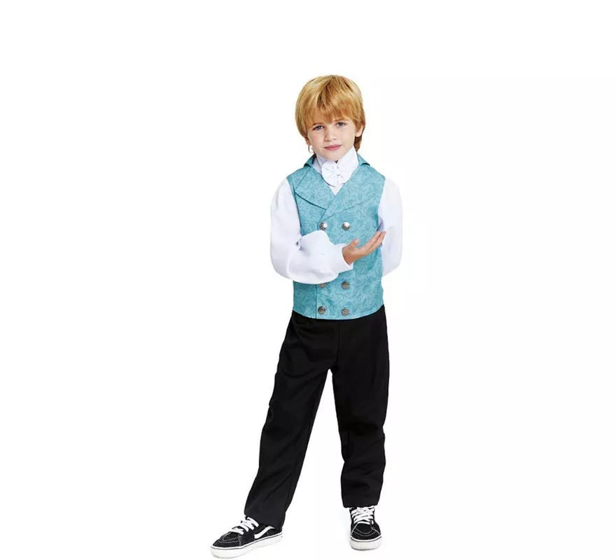 Translation missing: es.Disfraz de Lord Inglés elegante azul para niño