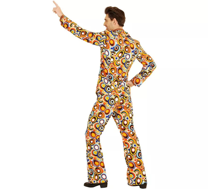 Translation missing: es.Disfraz de los años 70 Burbujas multicolor para hombre