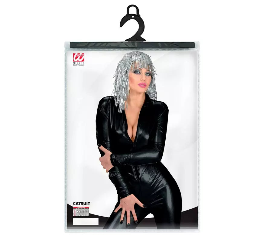 Translation missing: es.Disfraz de los Años 80 Mono negro para mujer