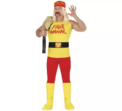Disfraz de Lucha libre Amarillo para hombre