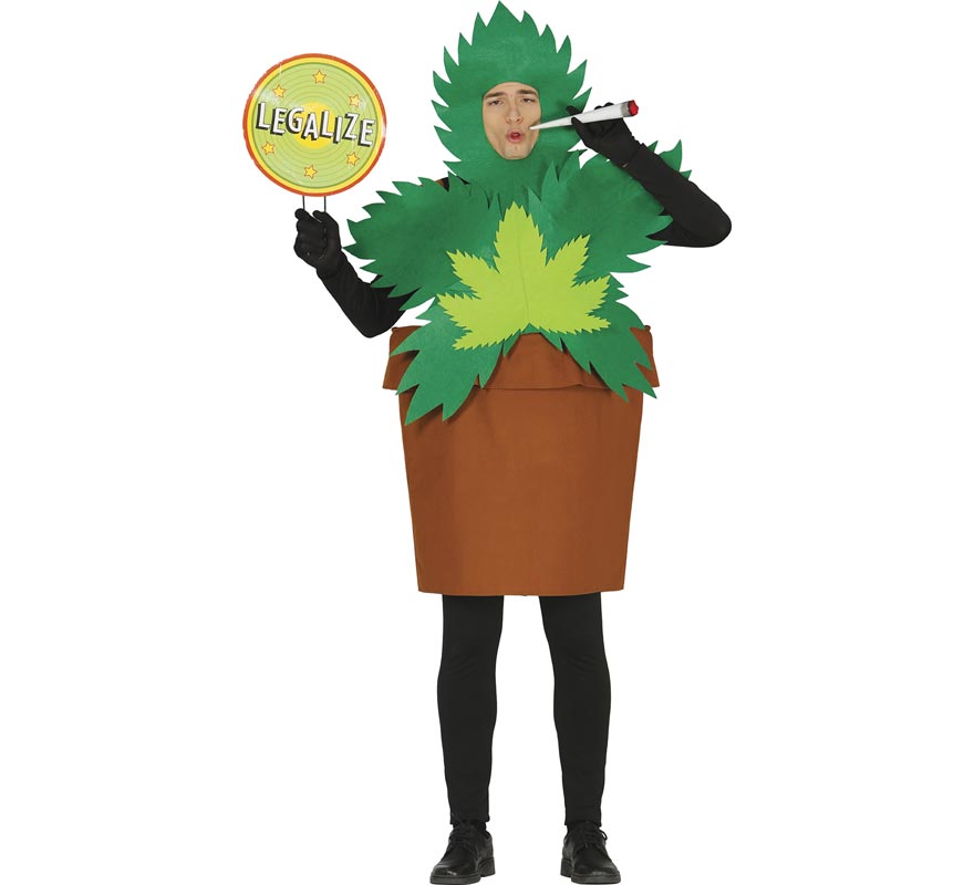 Translation missing: es.Disfraz de Maceta Planta de Marihuana para hombre