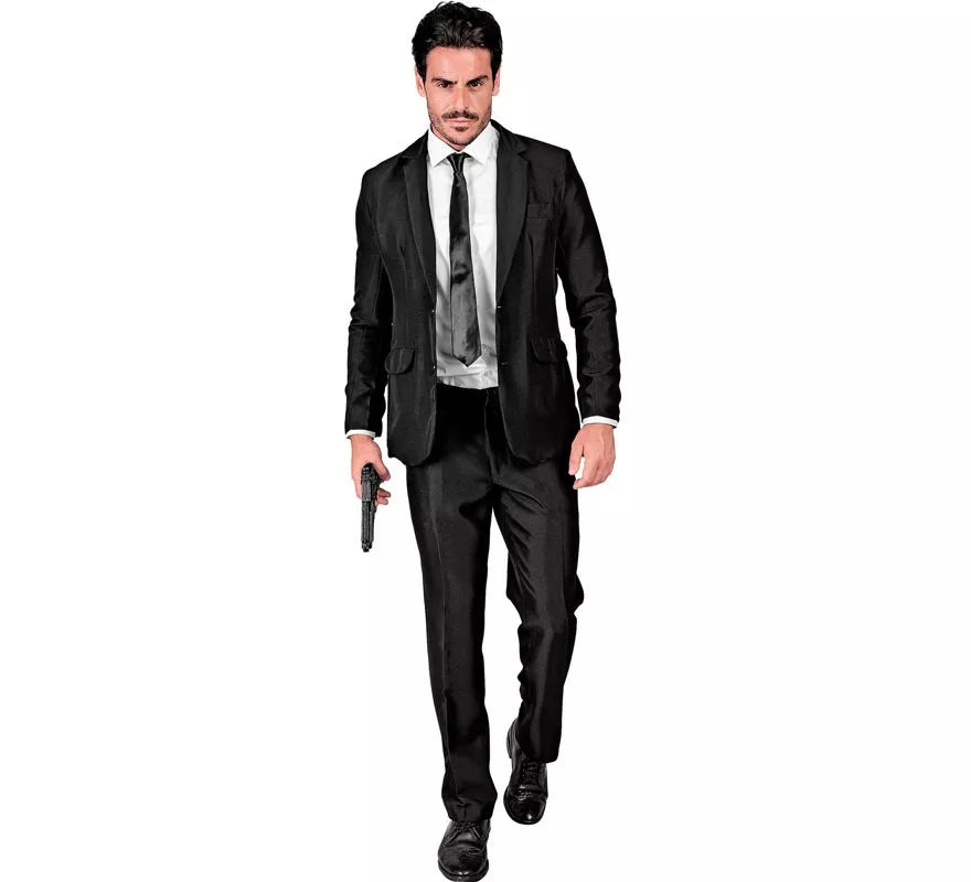 Translation missing: es.Disfraz de Mafioso elegante negro para hombre