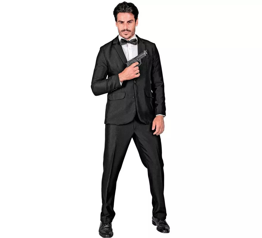 Translation missing: es.Disfraz de Mafioso elegante negro para hombre