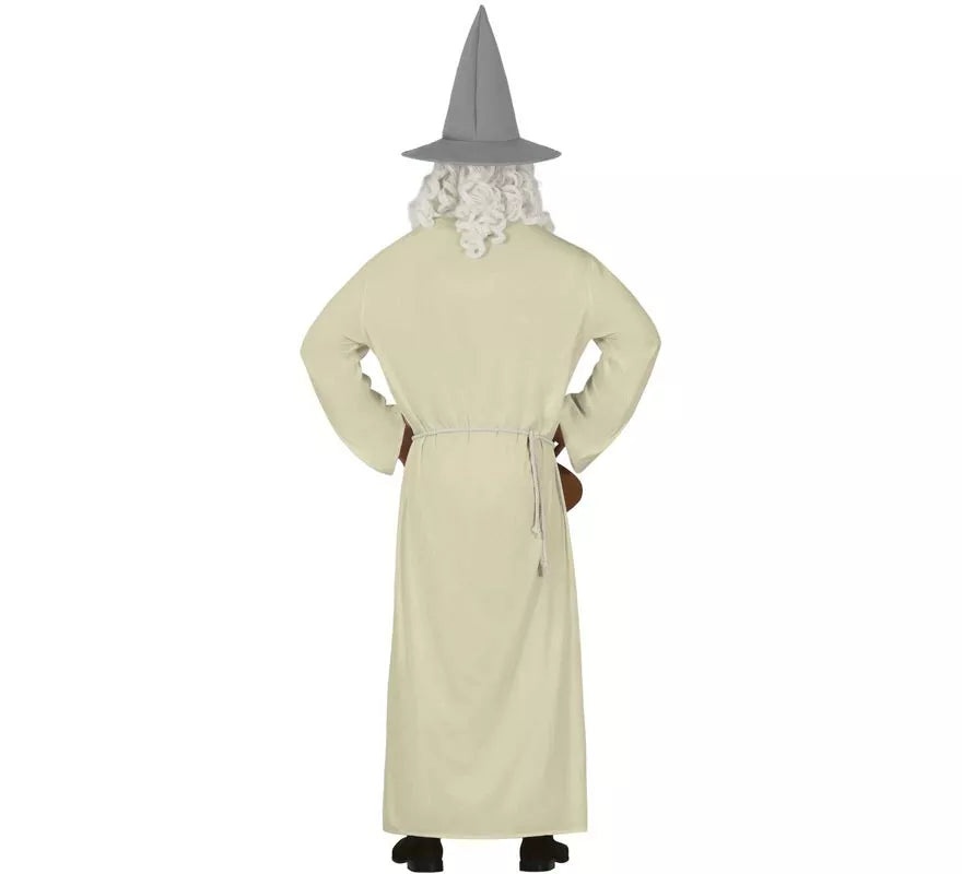 Disfraz de Mago blanco con Sombrero para hombre