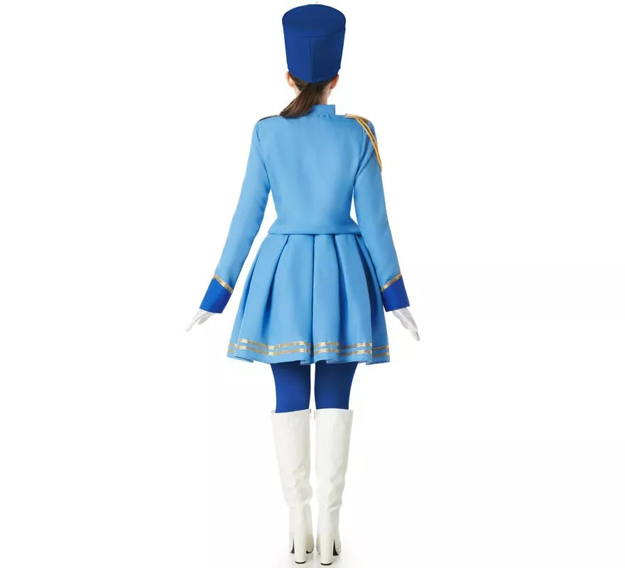 Translation missing: es.Disfraz de Majorette azul para mujer