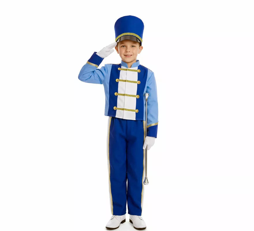 Translation missing: es.Disfraz de Majorette azul para niño