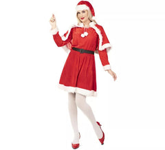 Disfraz de Mamá Noel con capa para mujer