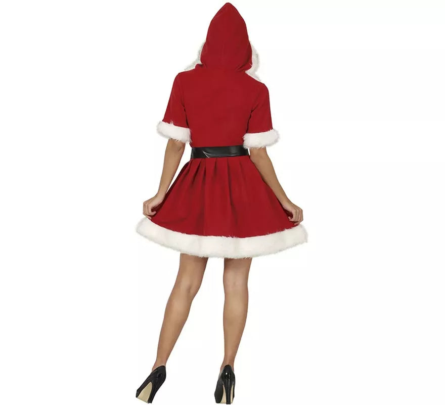 Translation missing: es.Disfraz de Mamá Noel con capucha para mujer