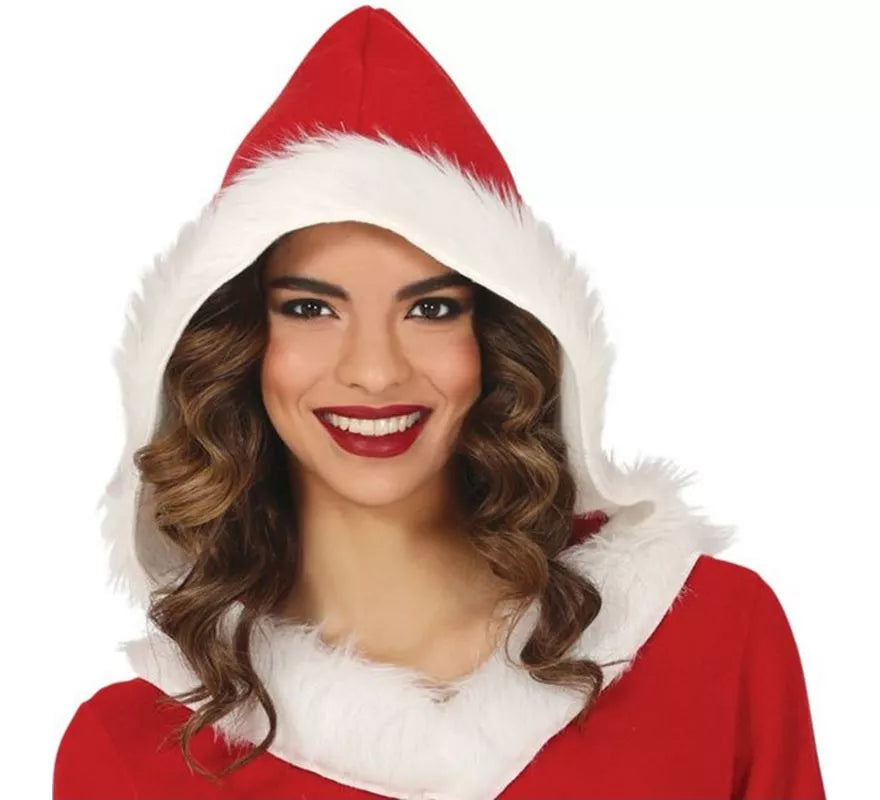 Translation missing: es.Disfraz de Mamá Noel con capucha para mujer