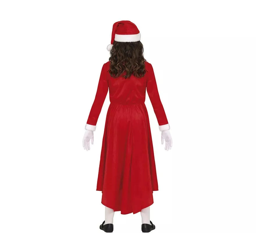 Translation missing: es.Disfraz de Mamá Noel en vestido largo para niña