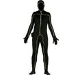 Disfraz de Man Black Light con 3 funciones de luz