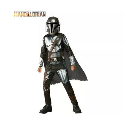 Disfraz de Mandalorian de Star Wars Clásico con capa para niño