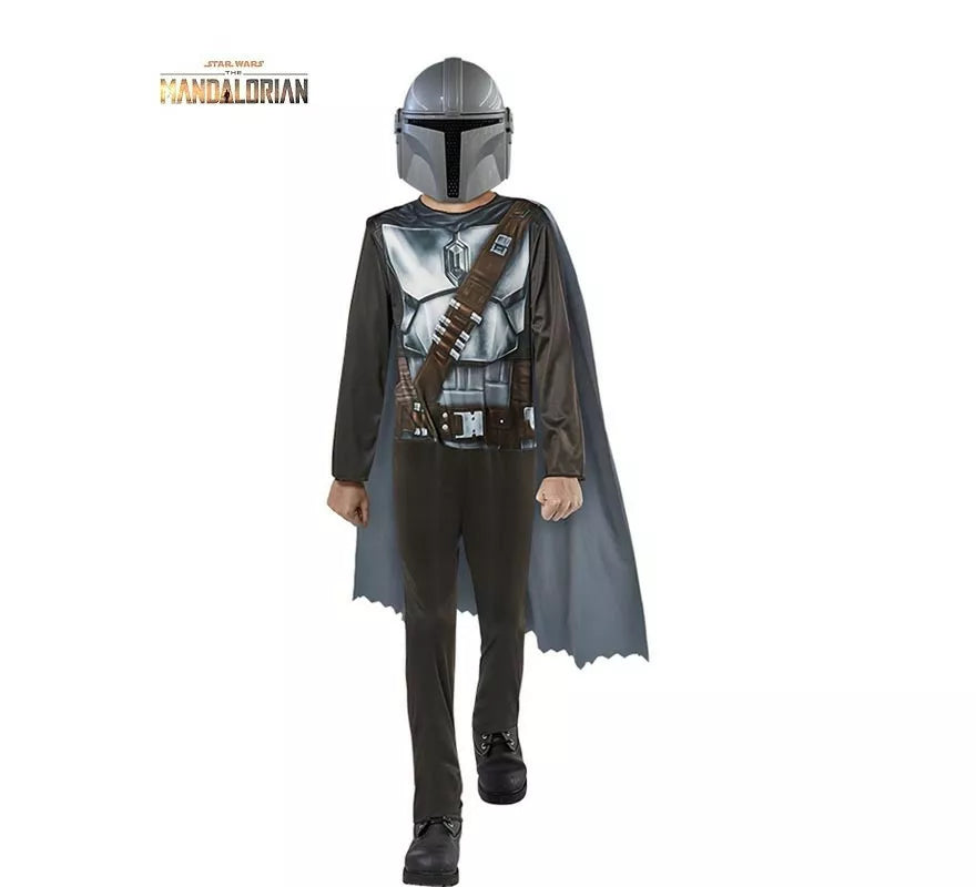 Disfraz de Mandalorian Star Wars Opp con máscara para niño
