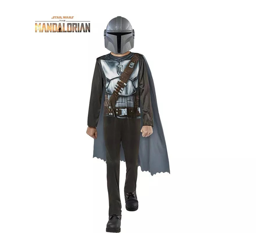 Translation missing: es.Disfraz de Mandalorian Star Wars Opp en caja con máscara para niño