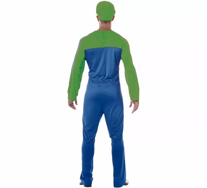 Translation missing: es.Disfraz de Maquinista de Tren Verde para hombre